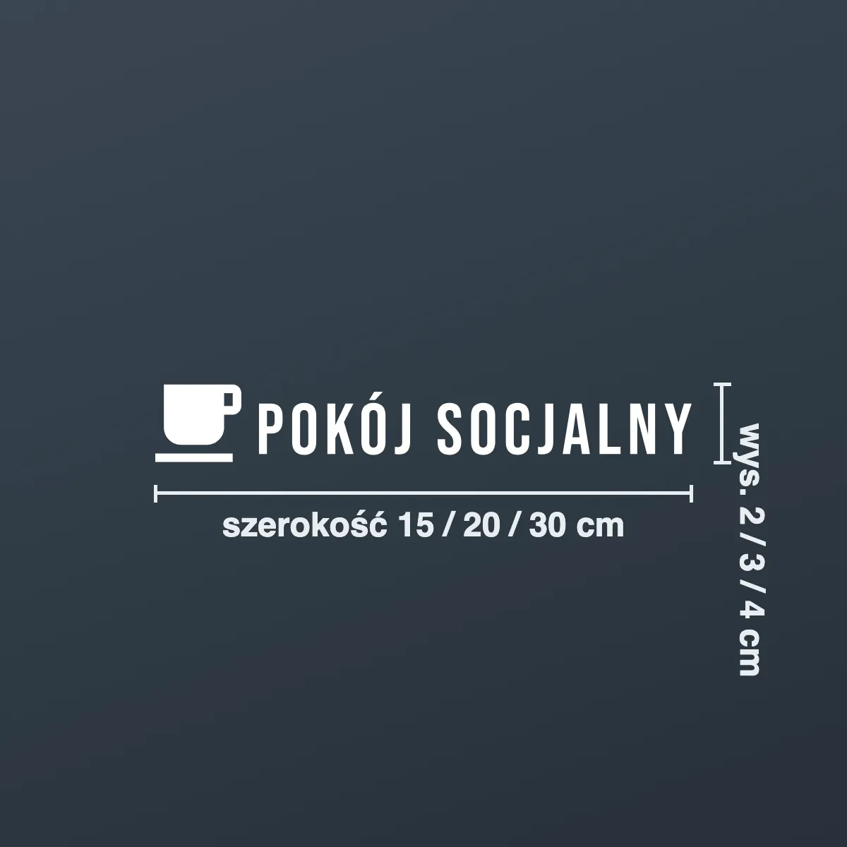 Naklejka informacyjna „Pokój socjalny”