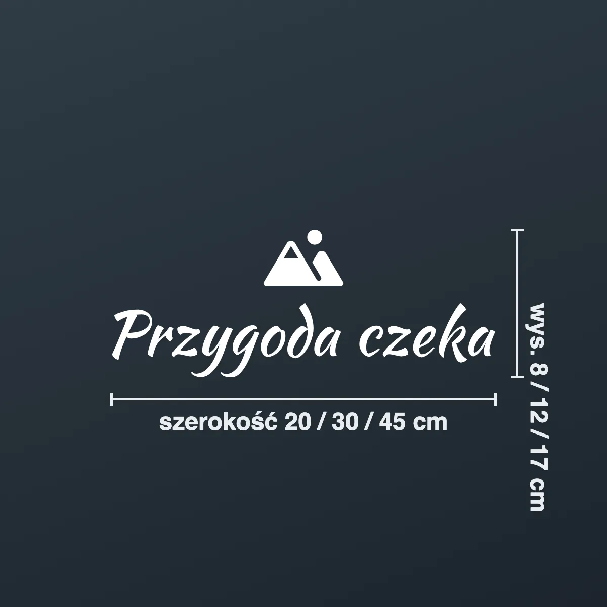 Naklejka na samochód „Przygoda czeka”