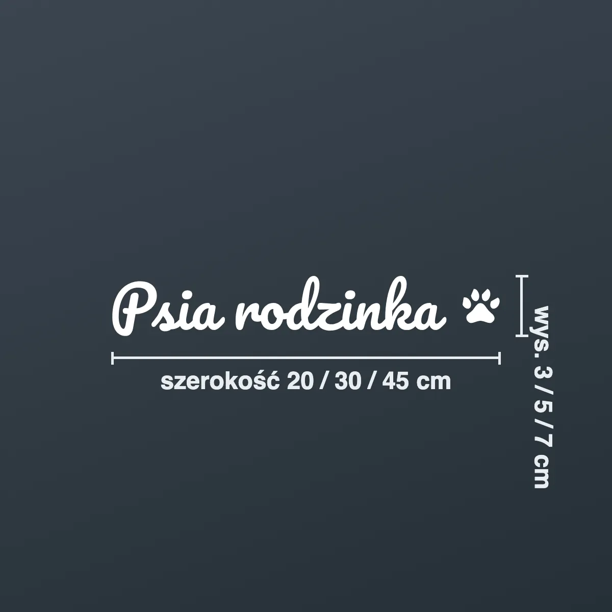 Naklejka „Psia rodzinka”