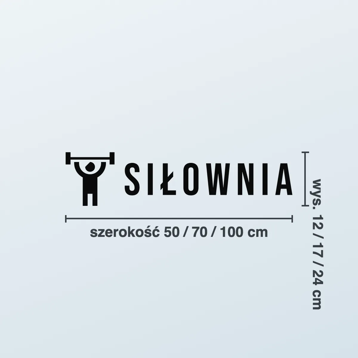 Naklejka sportowa „Siłownia”