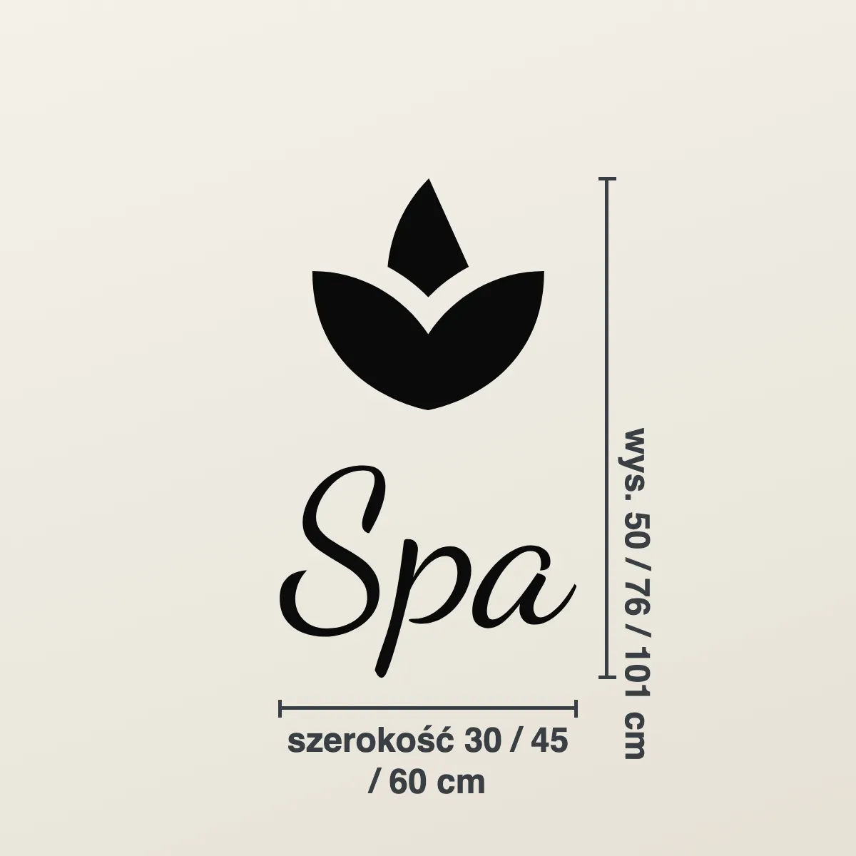 Naklejka do łazienki „Spa”