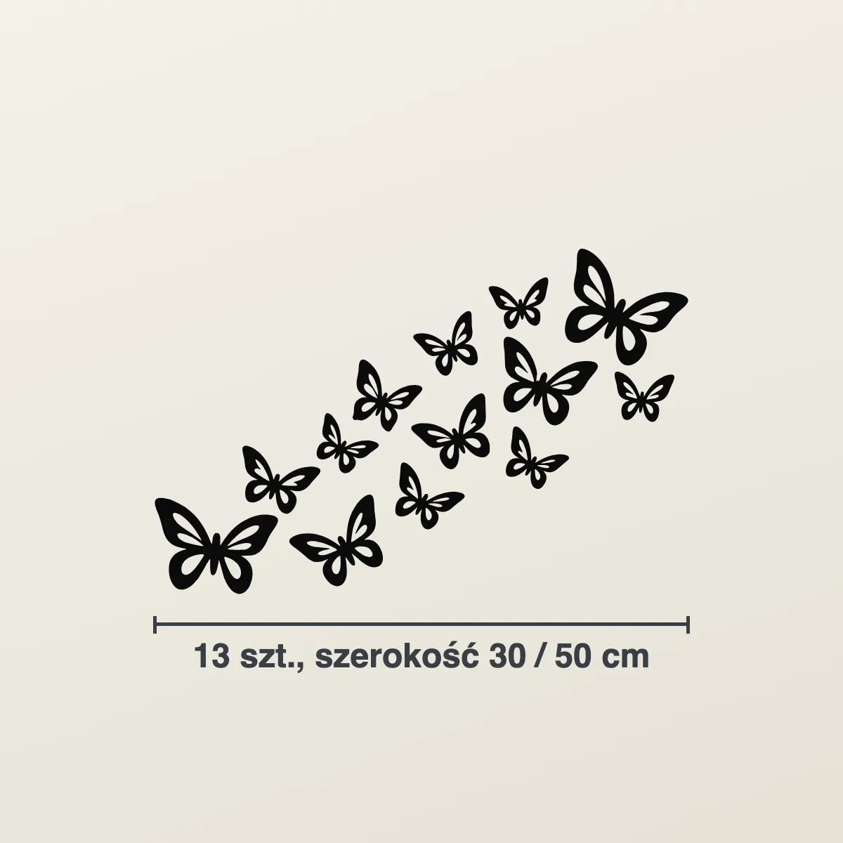 Grafika na ścianę — Stado motyli w locie