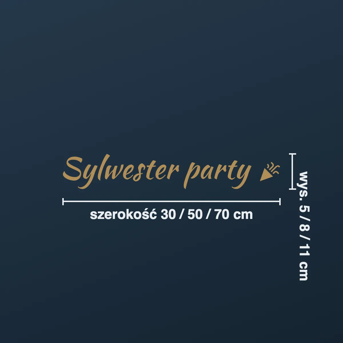 Naklejka sylwestrowa „Sylwester party”