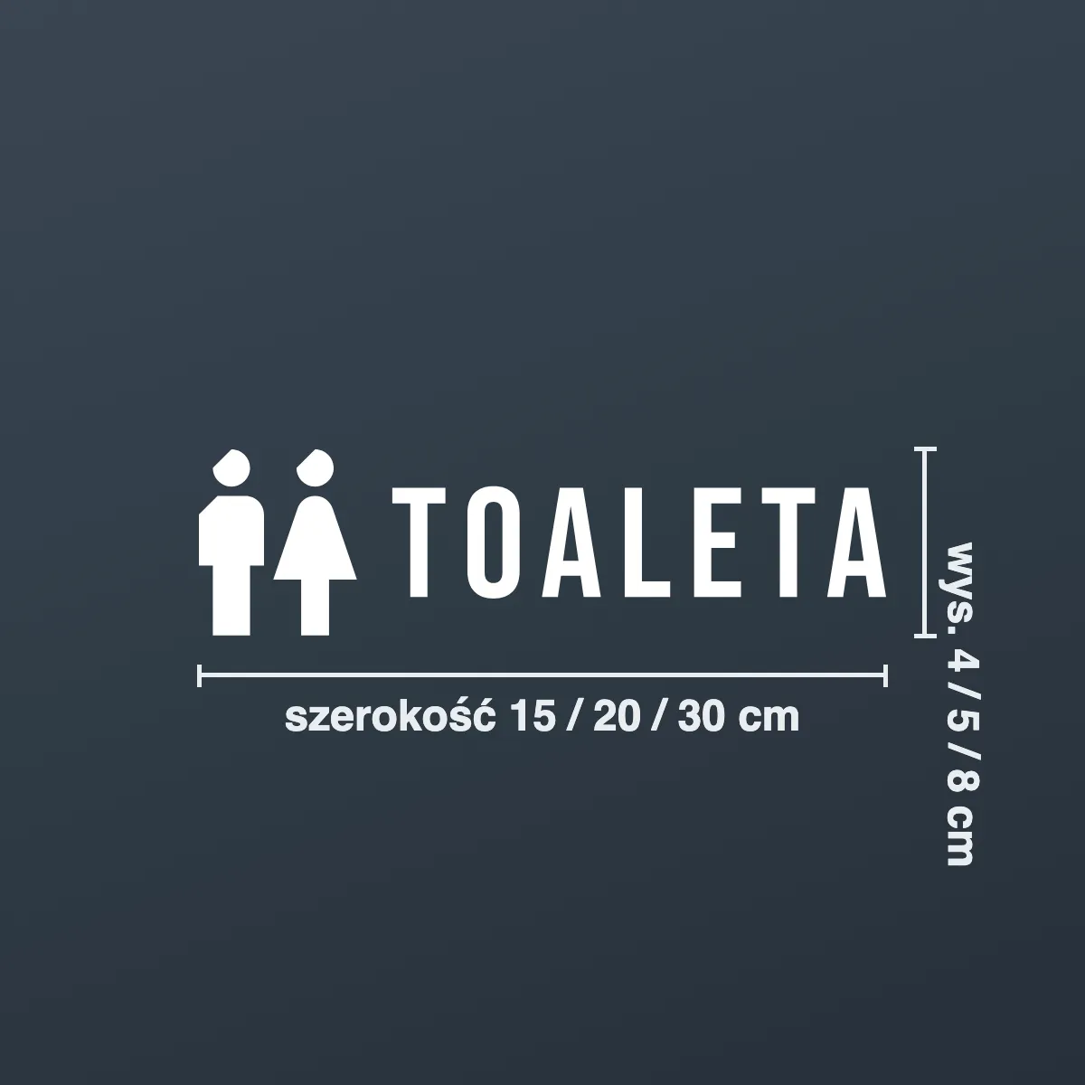 Naklejka informacyjna „Toaleta”