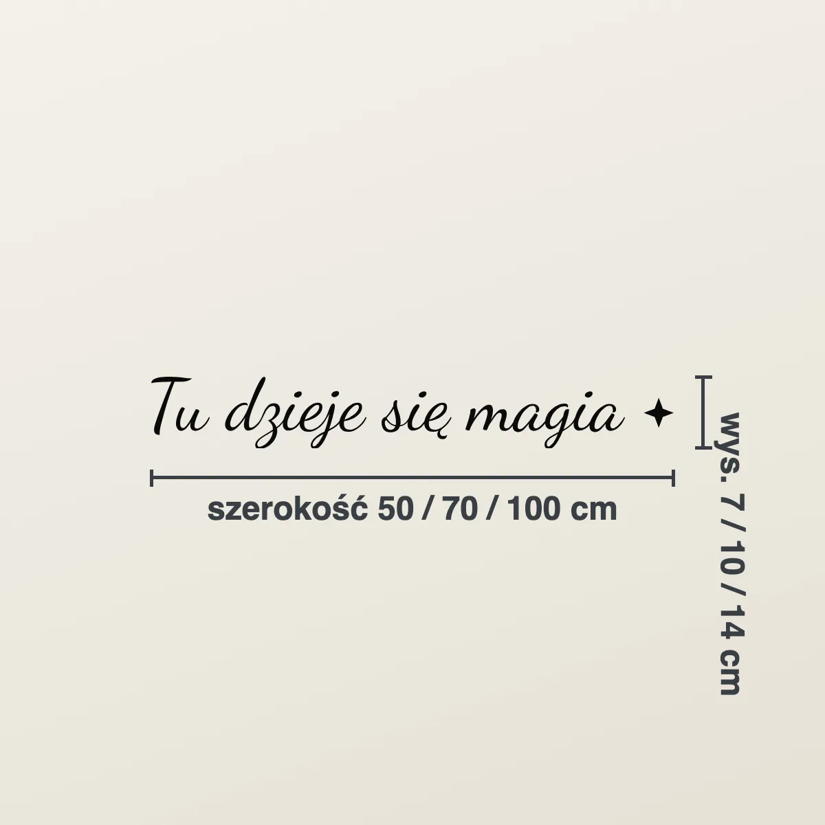 Cytat na ścianę „Tu dzieje się magia”