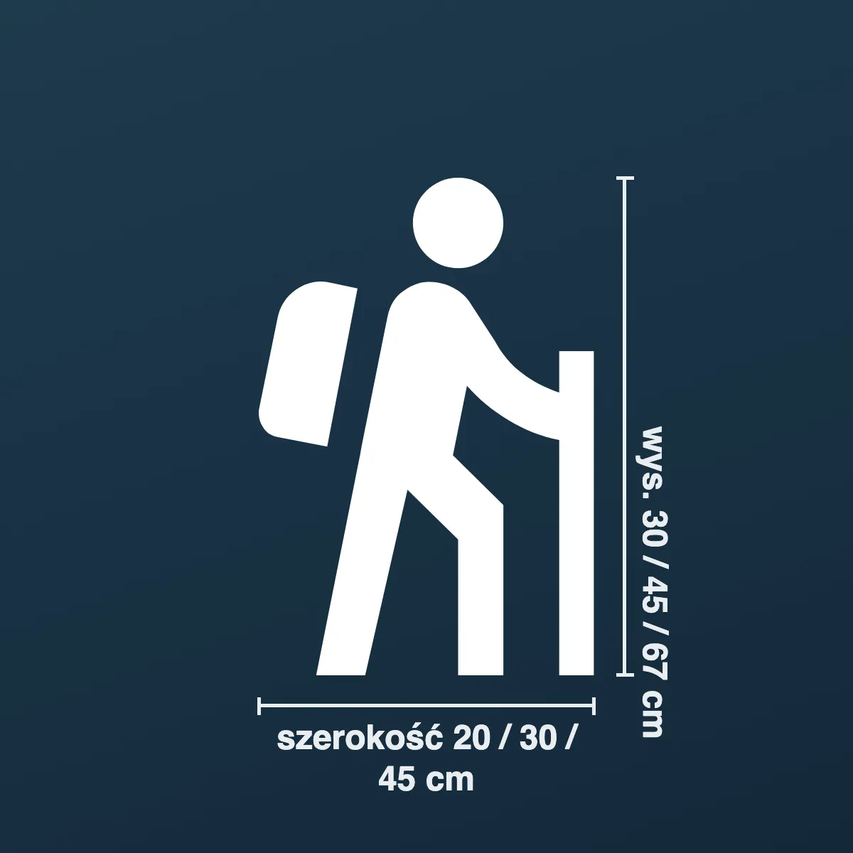 Naklejka turysta górski