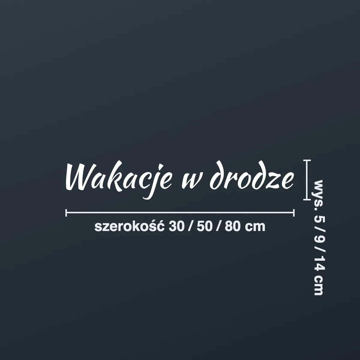 Naklejka na kampera „Wakacje w drodze”