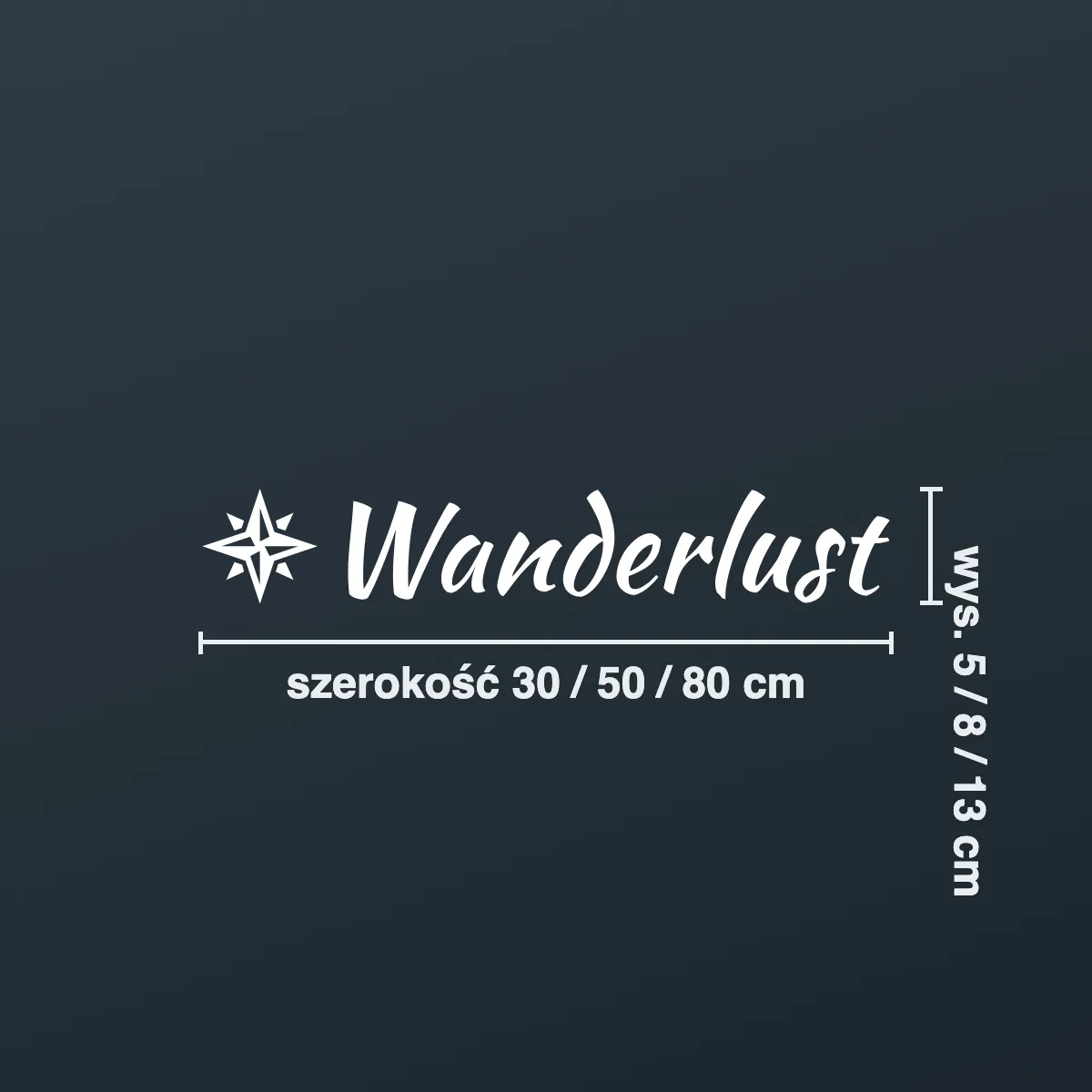 Naklejka na kampera „Wanderlust”