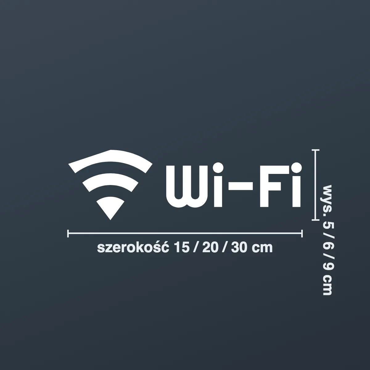 Naklejka informacyjna „Wi-Fi”