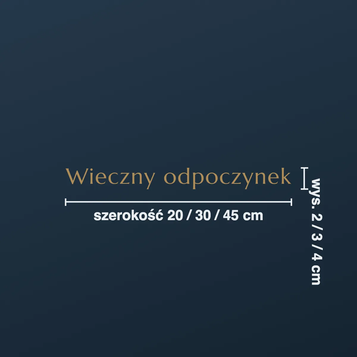 Napis na nagrobek „Wieczny odpoczynek”