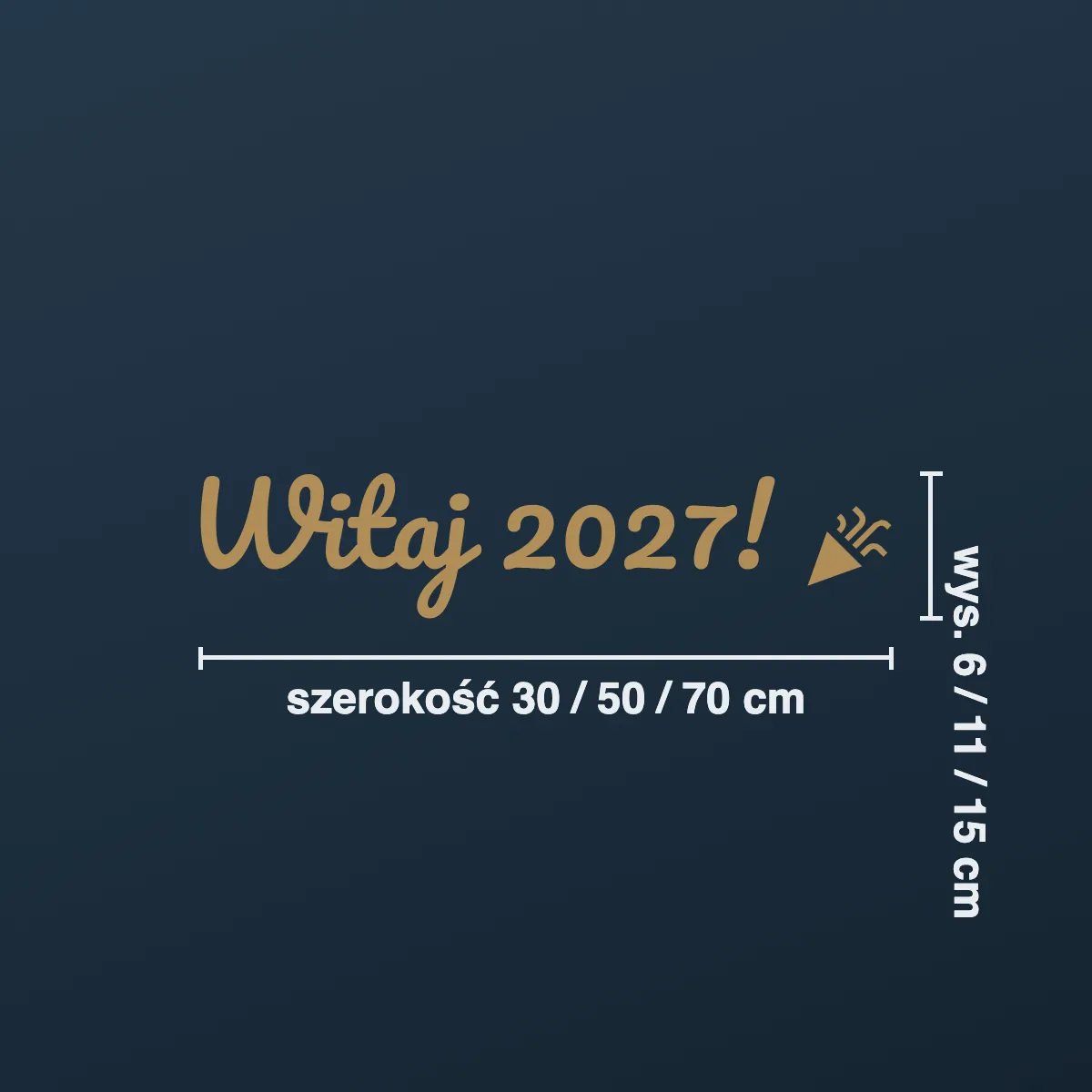 Naklejka sylwestrowa „Witaj 2027!”