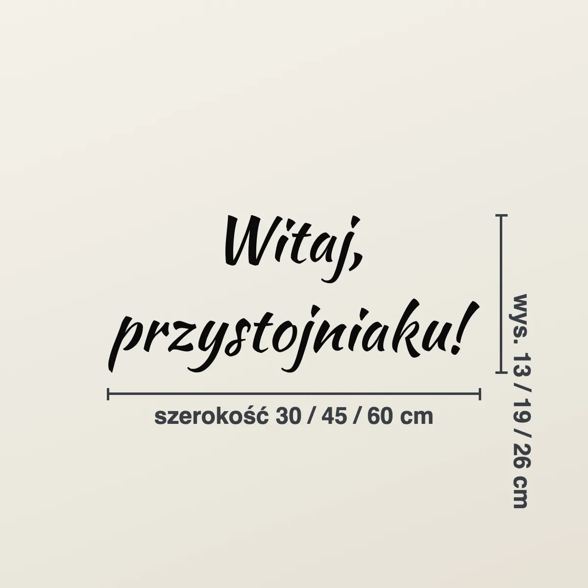Naklejka do łazienki „Witaj, przystojniaku!”