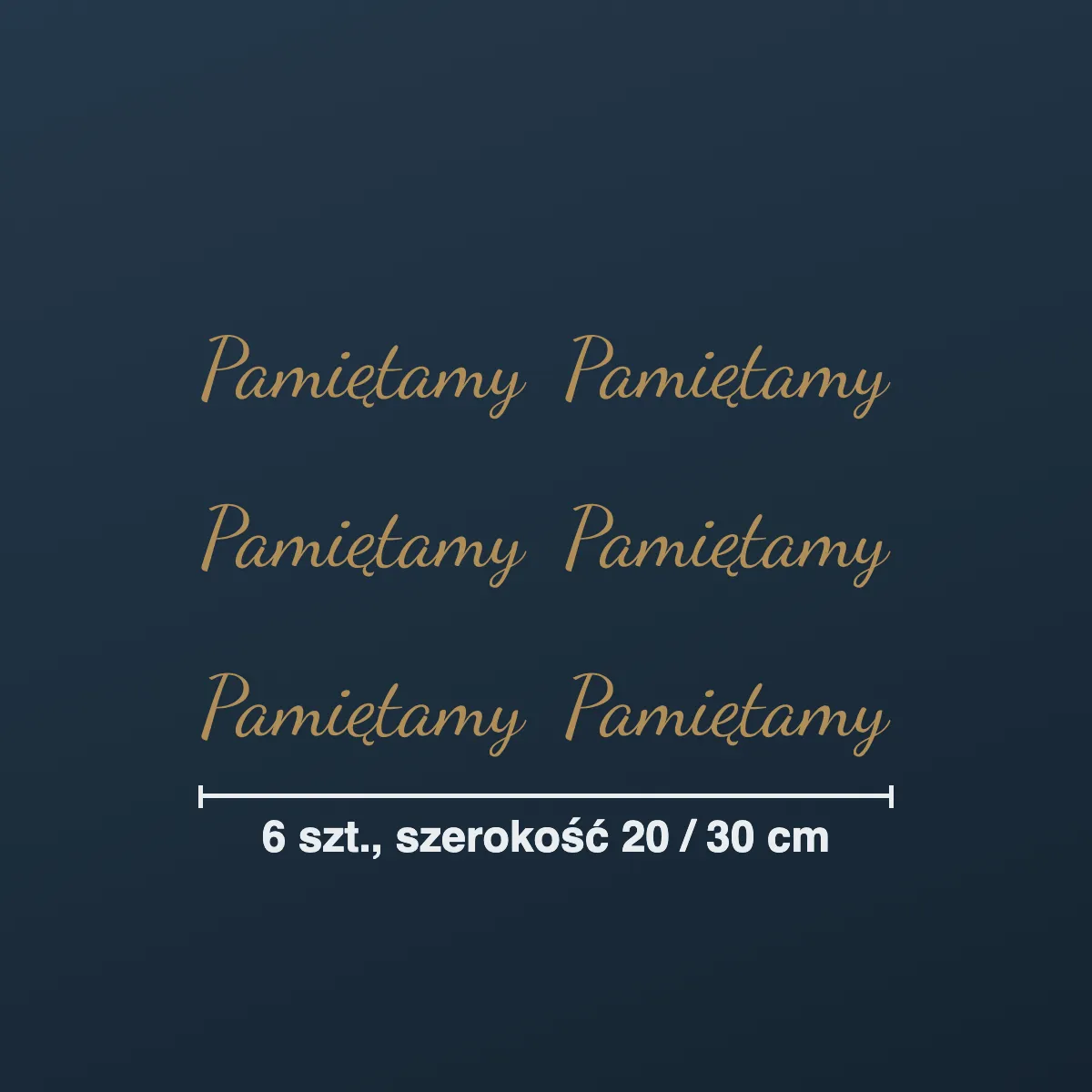 Naklejki na znicze: Pamiętamy (6 szt.)