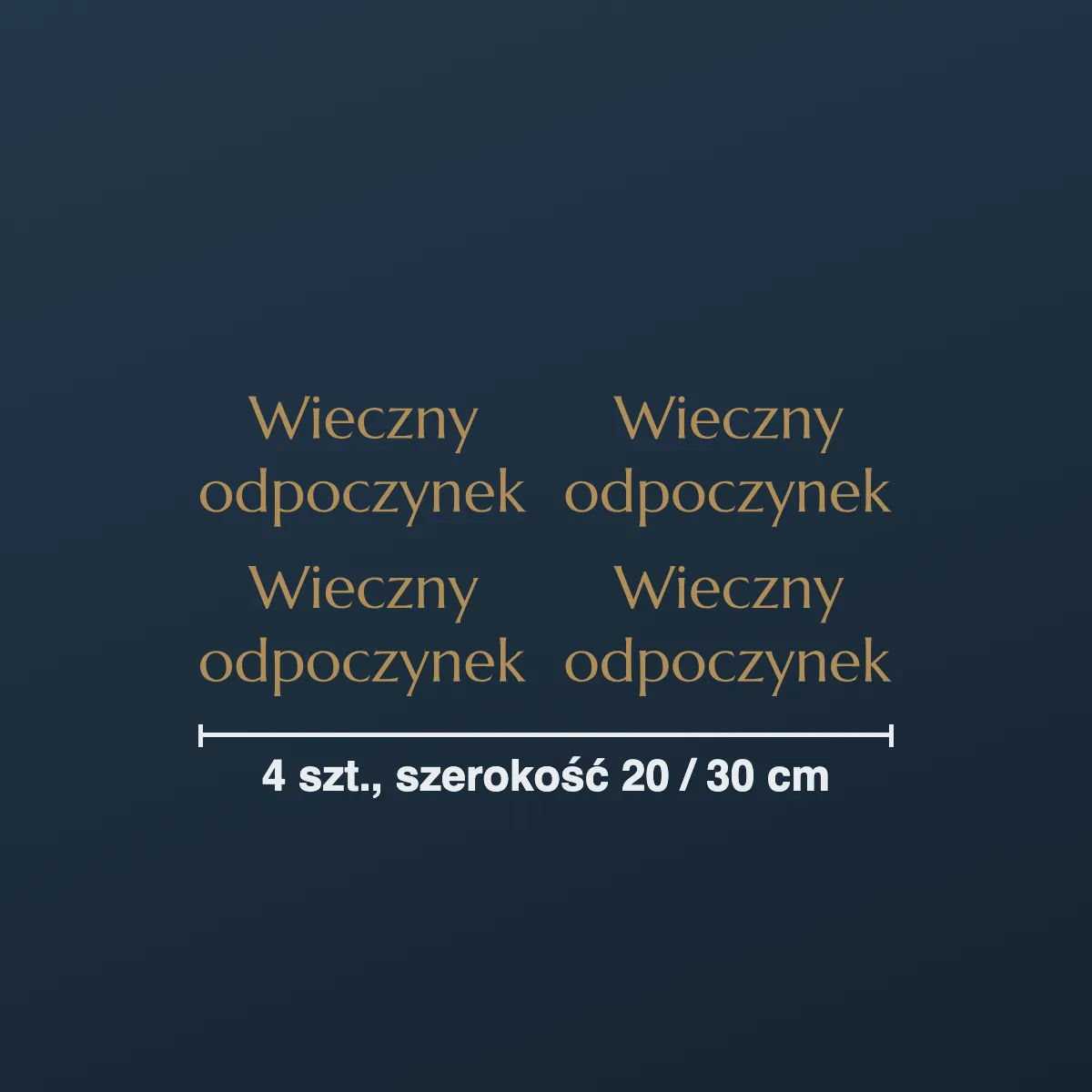 Naklejki na znicze: Wieczny odpoczynek (4 szt.)